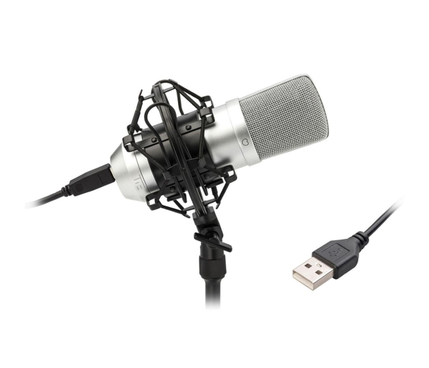 TIE Condenser Mic USB srebrny - 486949 - zdjęcie 2